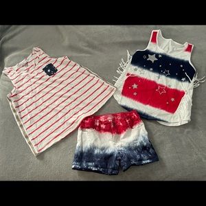 3 piece 4th of July ensemble Cat & Jack